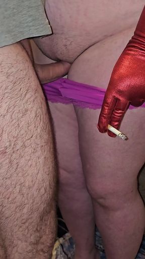 Rubbing the Cock of a Hairy Dick