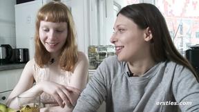 ”Ersties - Hot Talia Spoils Ginger Babe Bonnie With Twat Licks & Ice”