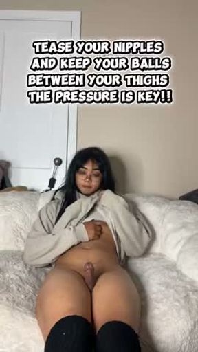 Teen no hands cum