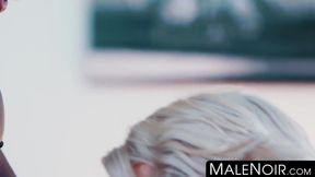 MaleNoir.com - DeAngelo Jackson's thick BBC ravages hungry power bottom