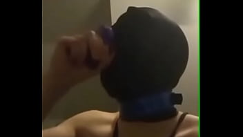 Sissy boi deepthroating dildo