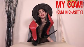 My cow! (Cum in chastity) - HD