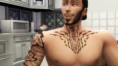 SleazyLucky dominates two submissive skater boys in part 2 of Dirty Talk Sims 4