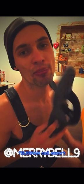 Young Femboy Fucks Ass with a Gunn,twink, BDSM, Latex