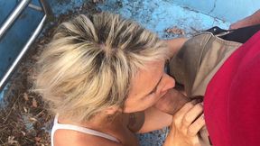 the pool technician - 4k pov: rough sex, dp & messy creampie