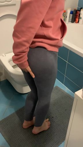 milf pee desperation pov pissing woman