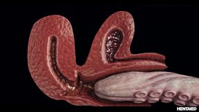 Sata Jones 3d Hentai Anal - Redhead Babe Creampied All The Way Through