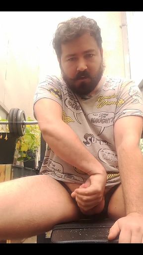 Chubby Man Jerking off