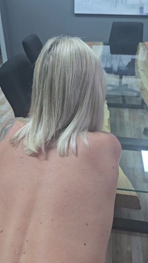 Boss fucks me at his office and empties his balls on my ass in the boardroom