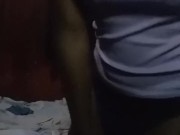 Horny kenyan crossdresser stripping and fingering her gaping asshole