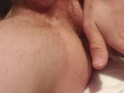 Playing with my glass dildo