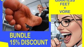 Cruel Blonde Giantess Boss Office Bundle – Vore & Crush Animation Collection (15% OFF)