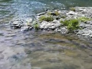 Soaking Feet in Natural Creek