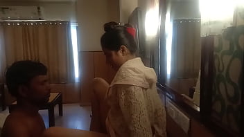 Indian Young Wife Tries It in All Possible Ways To Take Hubby Cock Inside Her