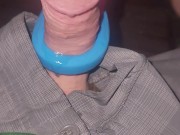 Hands-free cum outside with toy