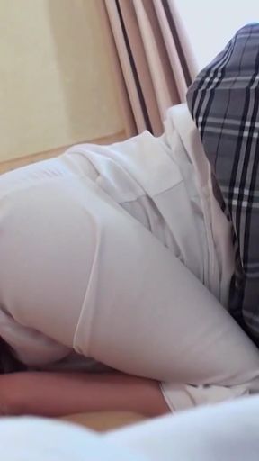 Asian girl is into cosplaying and not shaving her pretty pussy   Clip 1