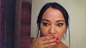 peguei no flagra enteado cheirando minha calcinha