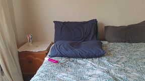 Moaning like a whore while fucking myself. Mother-in-law in the room next me!