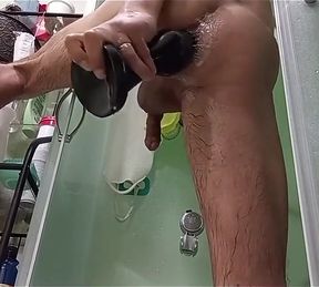 Standing, the Long Dildo Goes Deeper Into My Ass
