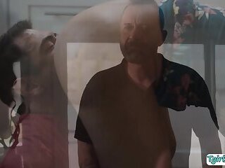 Busty shemale Foxxy tight ass fucked in doggystyle