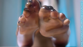 Mistress Sacred - Latex Socks &amp; Cum Feet Worship