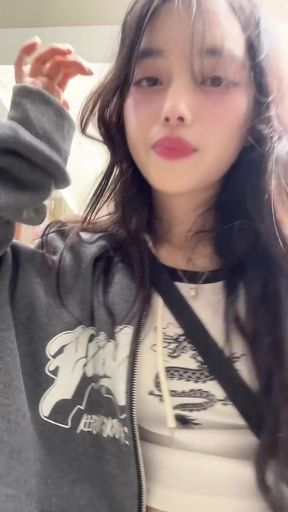 Adorable girl in a skirt showcases her cute style on TikTok