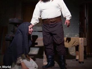 Novice Magda is disciplined to perform whoring services with tit training, enduring the medieval screwing machine and practicing unfathomable blowjobs (PREVIEW)