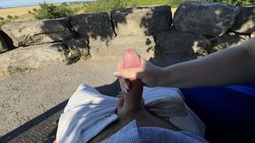 City Tour gone Wild – Risky Public Handjob, Blowjob and Doggy - Almost caught!