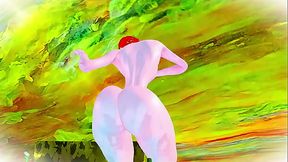Striptease de Mu&ntilde_eca Robot Sexual Moviendo el Culo desde cerca - RTX - 60 FPS Animaciones con fisicas en el Culo - Animacion 3D - Videojuego Realista - Cute Techno Slayer: Re Seele