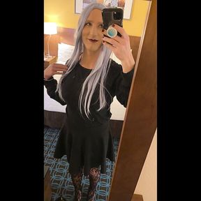 Crossdresser in Hotel Ready for Sex