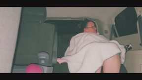 Flashing and Showing Off In Backseat Until I Get Caught By My Neighbor