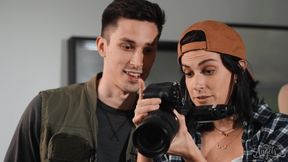 Blonde Vixen Sparks Wild Kitchen Passion in TransAngels Kinky Scene