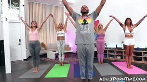 Dana Vespoli Caitlin Bell and her pals enjoy sexy yoga with a BBC