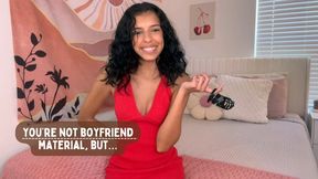 You Aren't Boyfriend Material, But... Feat Aria Nicole 1080p - You Aren't Man Enough To Be A Boyfriend, But You'd Make A Good Submissive, Chastity, Anal Play, Pegging, Sensual Domination, Sissification, Slut Training, Submissive Training