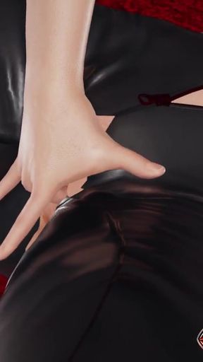 Sexy Black Widow Natasha Romanoff Tight Pussy Fingering, Anus Fingering Licking And Pussy Licking Squirt   Clip 1