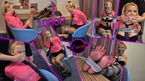 Lil Missy UK in Business Bitch In Neck Tie Taped And Stripped 1080p