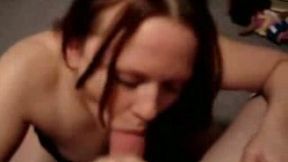 Sex starving brunette college whore milks my dick with her mouth