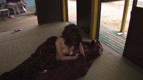 Hot action with a petite Japanese brunette