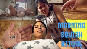 My Morning Squish Ritual - 4k - Latina Giantess Kelly