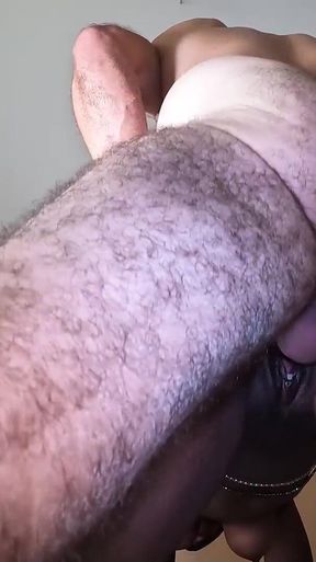 Anal Quickie Before Going to Work with Creampie Ending