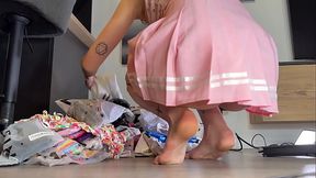 Hot redhead amateur college girl comes for a fashion try on haul turns into a porn casting