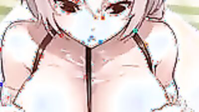 Azur-lane, the busty cartoon babe, goes wild in 2D hentai sex movie