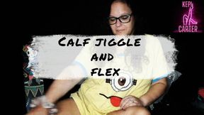 Calf muscle jiggle and flex with kepi carter