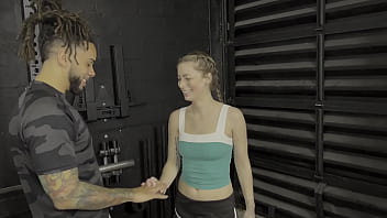 Cassie Bender Gym Session: Two Black Men and Their Big BBC&#039_s