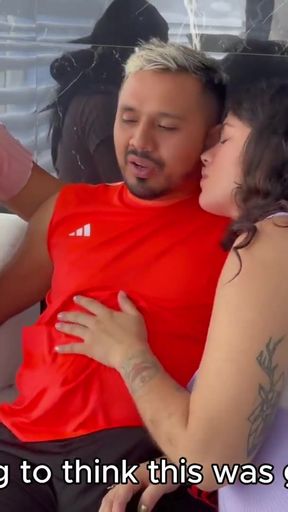 Unforgettable moment from &quot;Tinder Date Ends Up In Threesome With Two Pregnant Girls- Double Cremapie&quot;