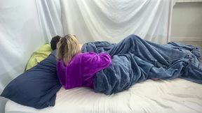 stepmom helps stepson cum in the morning