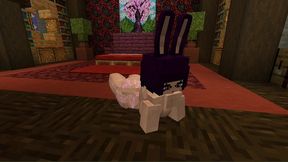 minecraft figura - trying out some new models like this sexy woman with bunny ears
