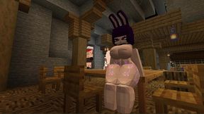 minecraft figura - trying out some new models like this sexy woman with bunny ears