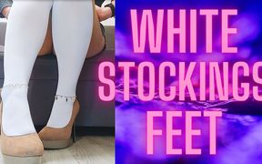 (88) White Foot Stockings