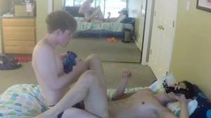 HomeMadeTwinks: Cock Riding with Amateur Gay Couple